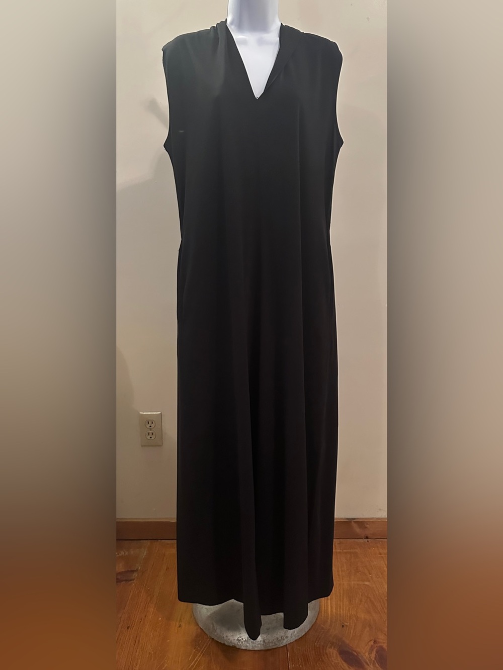 COS Black Sleeveless V-Neck Jumpsuit